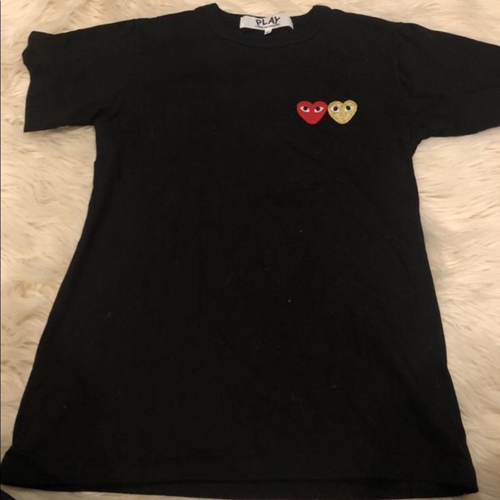Play comme des garçons double heart top